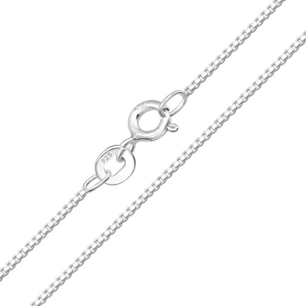 Sterling Silver Square Link Necklace | Layering Chain